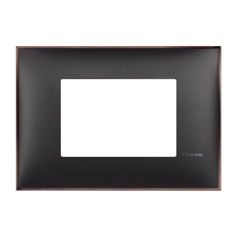 PVC тримодулна рамка, black nickel, bticino, classia, r4803bh