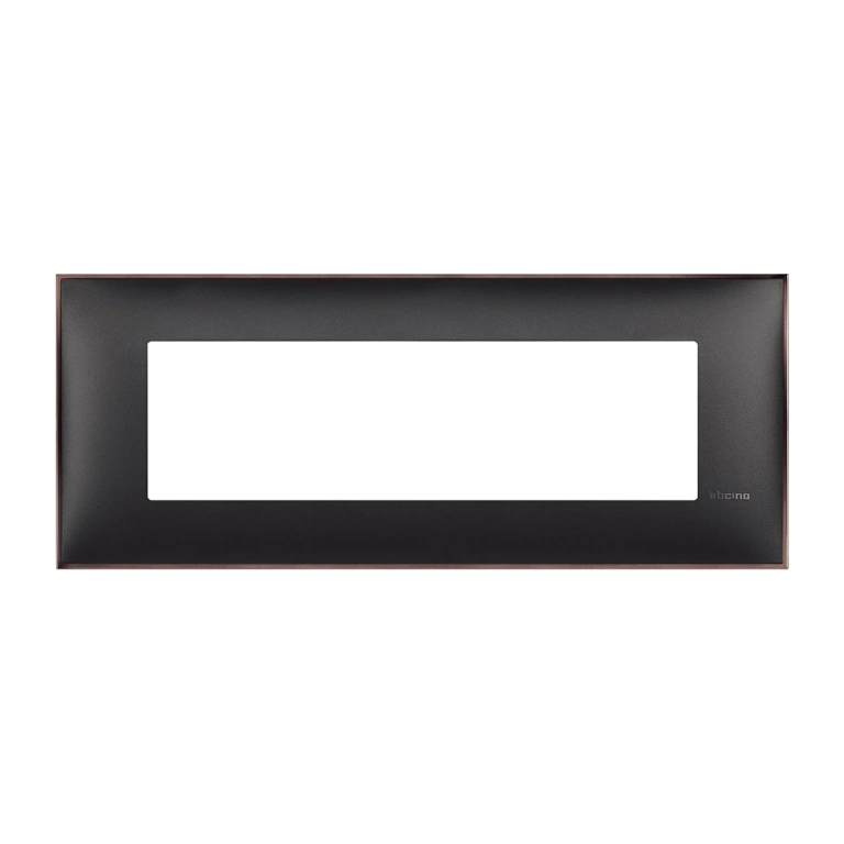 PVC седеммодулна рамка, black nickel, bticino, classia, r4807bh