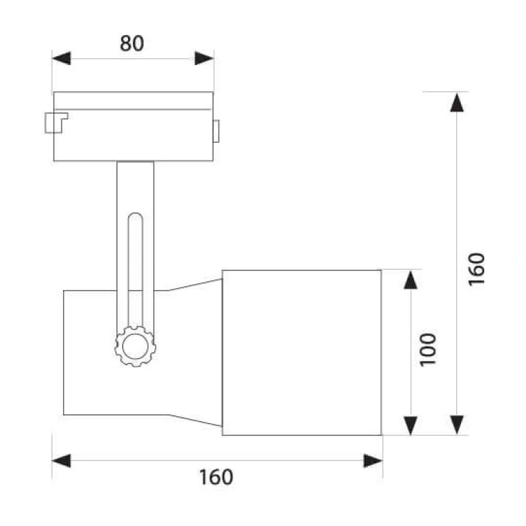 Спот за монофазна шина, white, bg марки, techno tl900, 1x12w, par30, 004054