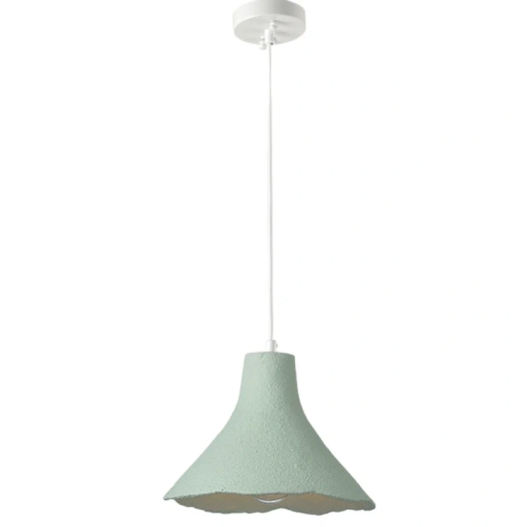 пендел от глина, pale mint+ white, aca lighting, avantgarde, 1x40w, v372291pmt