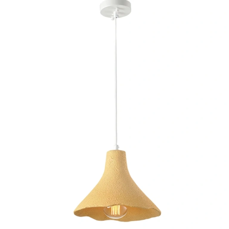 Пендел от глина, pale yellow+ white, aca lighting, avantgarde, 1x40w, v372291pyw