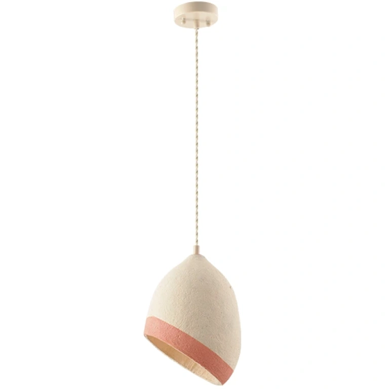 пендел от глина, cream+ somon, aca lighting, avantgarde, 1x40w, v372281pwp