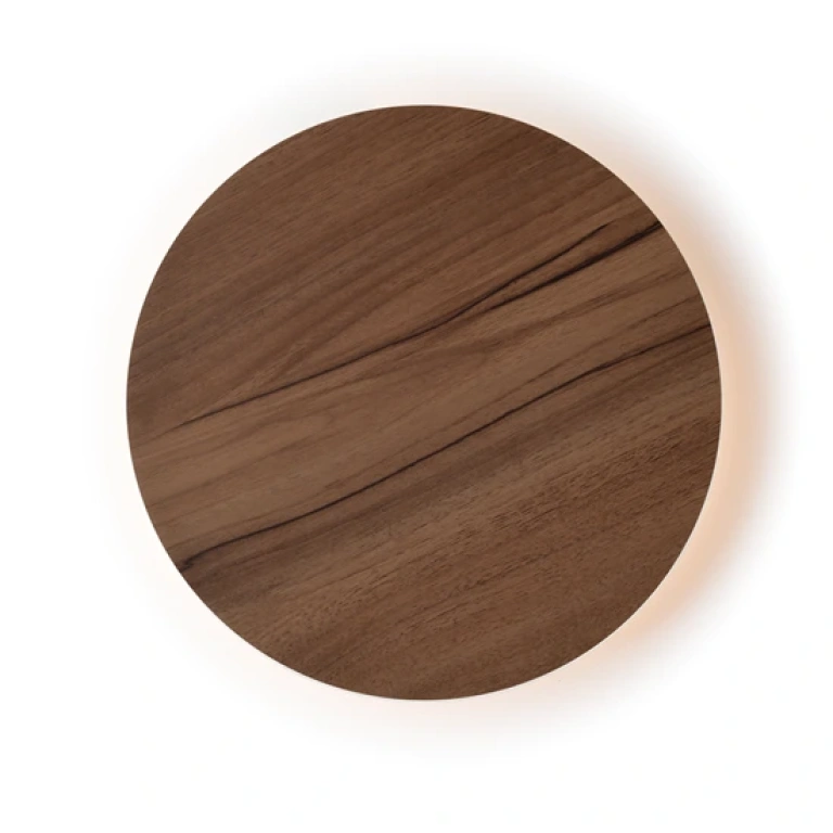 pvc аплик, dark wood shade, aca lighting, wall&ceiling luminaires, led 24w, 3000k, 1920lm, zm1724ledwdw