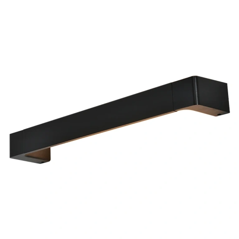 метален аплик, black, aca lighting, wall&ceiling luminaires, led 12w, 3000k, 1050lm, zd810412ledbk