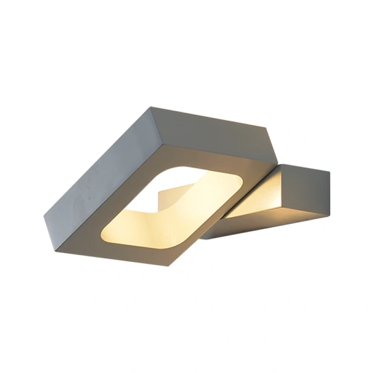 Метален аплик, grey, aca lighting, wall&ceiling luminaires, led 6w, 3000k, 540lm, zd80856ledgy