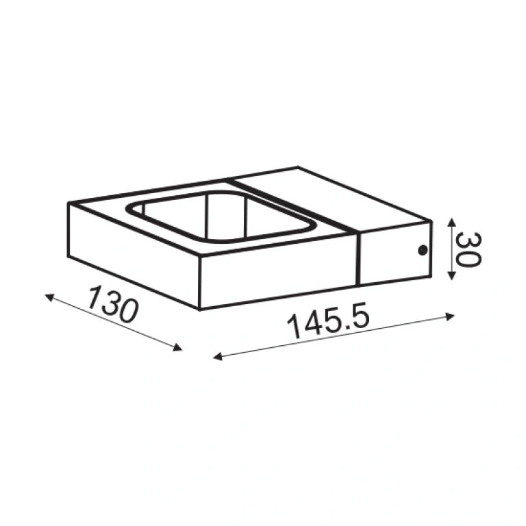 Метален аплик, dark gold paint, aca lighting, wall&ceiling luminaires, led 6w, 3000k, 540lm, zd80856ledgd