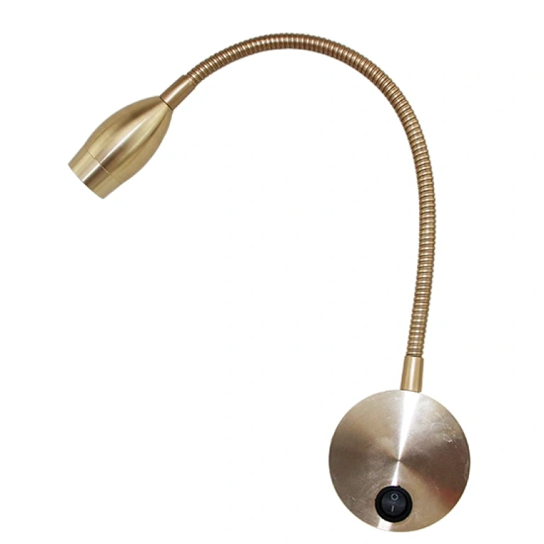 Метален аплик, satin dark gold, aca lighting, wall&ceiling luminaires, led 3w, 4000k, 210lm, sf126bled340g