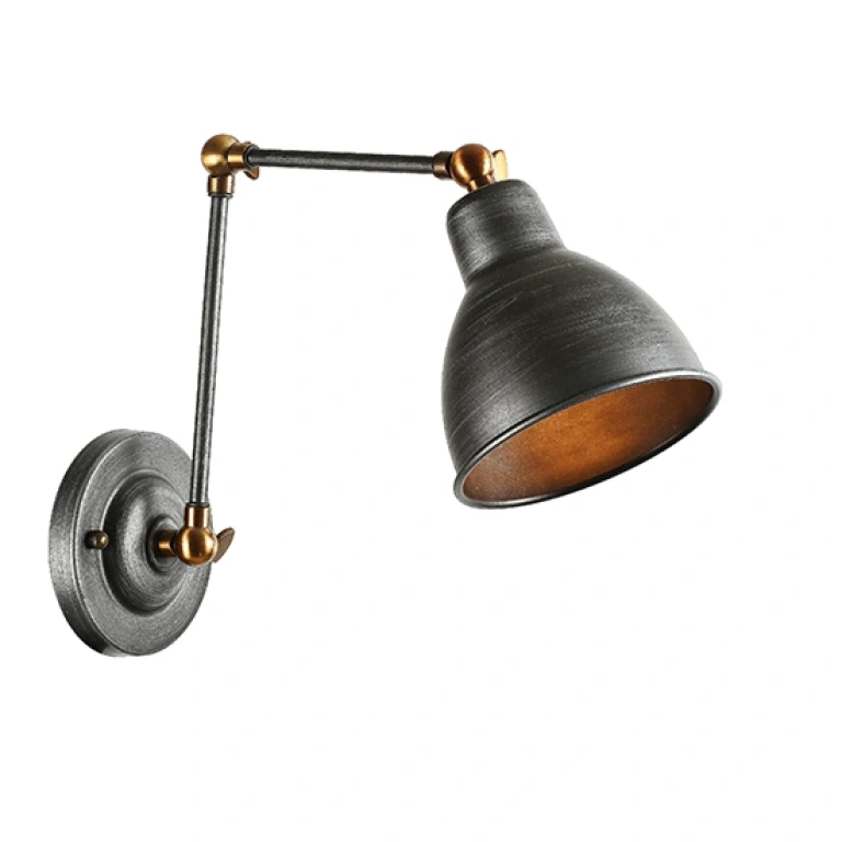 Метален спот, black+silver+satin brass, aca lighting, spot luminaires, 1x40w, eg168871wb