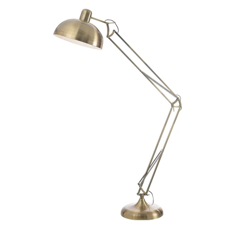 Метален лампион, satin bronze, aca lighting, floor&table&office luminaires, 1x40w, ml308021br