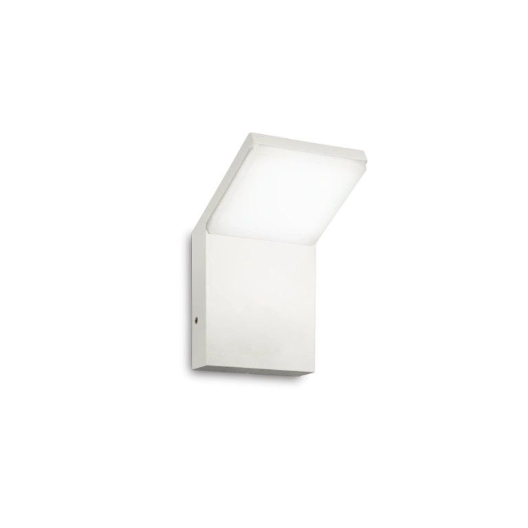 Pvc градинско тяло, bianco, ideal lux, style ap1, led 9w, 4000k, 680lm, 221502
