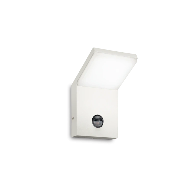 pvc градинско тяло, bianco, ideal lux, style ap1, led 9,5w, 4000k, 680lm, 209852