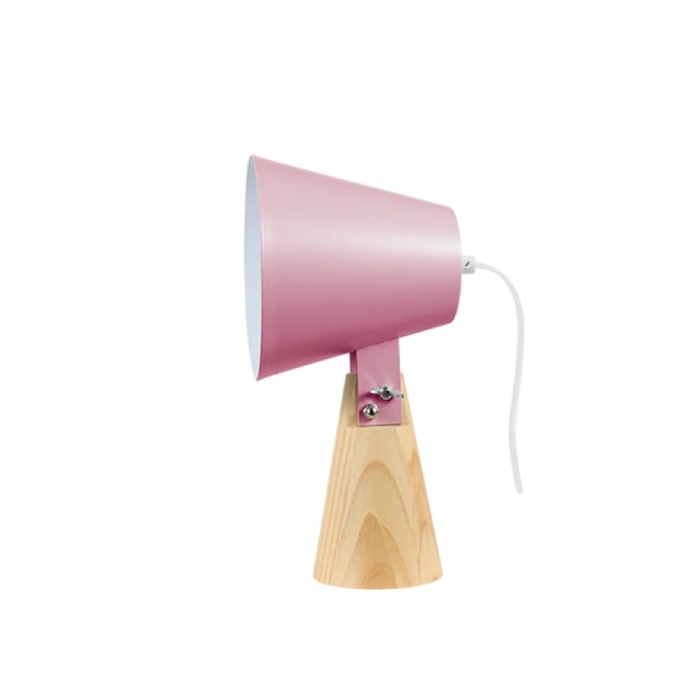 метална настолна лампа, pink+natural, aca lighting, floor&table&office luminaires, 1x40w, tf177491tpp