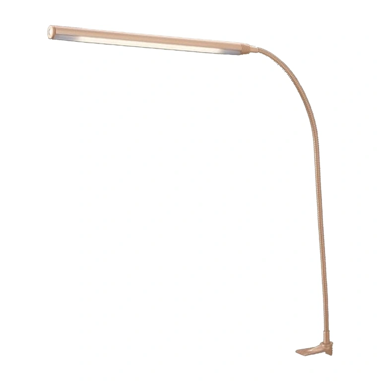 Pvc работна лампа, satin-dark gold paint, aca lighting, floor&table&office luminaires, led 5w, 4000k, 320lm, 16055ledgoc