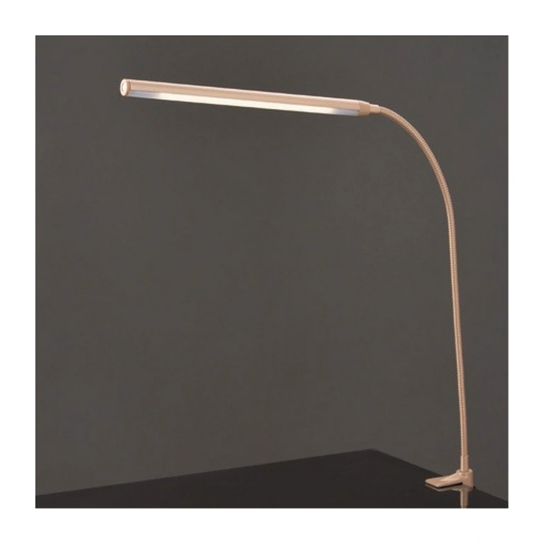 Pvc работна лампа, satin-dark gold paint, aca lighting, floor&table&office luminaires, led 5w, 4000k, 320lm, 16055ledgoc