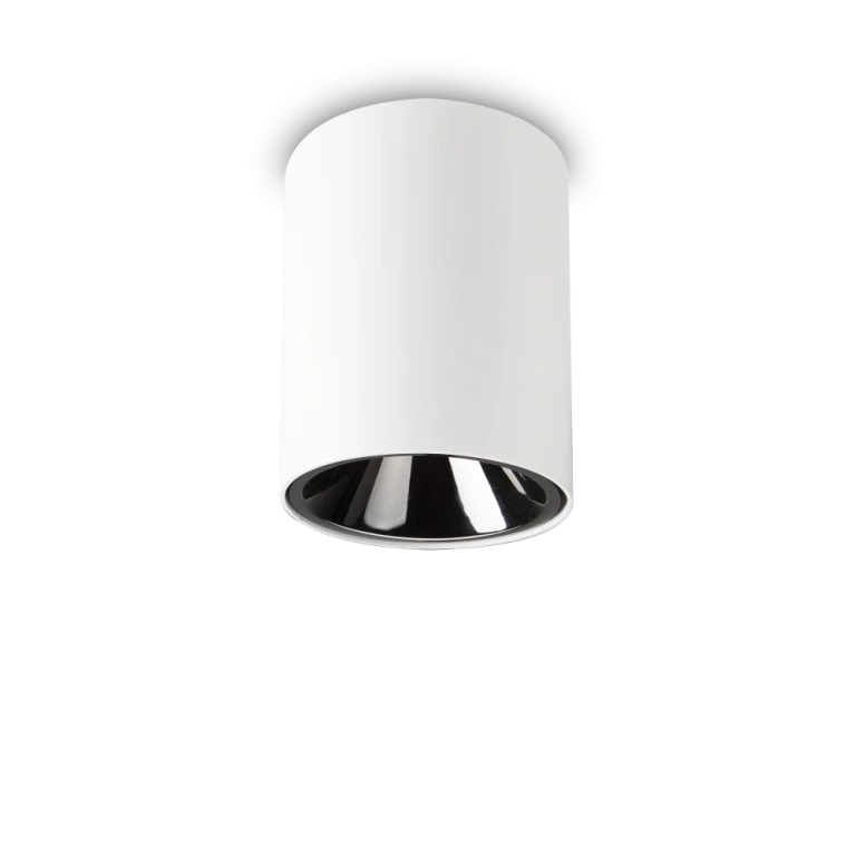 метална луна за външен монтаж, bianco, ideal lux, nitro round, led 15w, 3000k, 1350lm, 205977