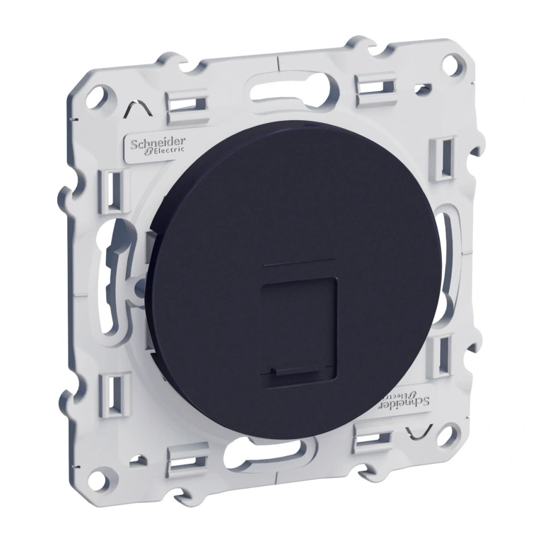 розетка rj45 cat.5e, антрацит, schneider, odace, s540471