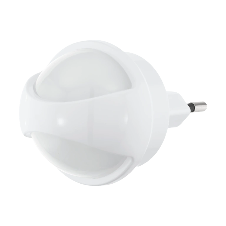 Pvc нощна лампа, white, eglo, tineo, led 0.26w, 3000k, 3lm, 97933