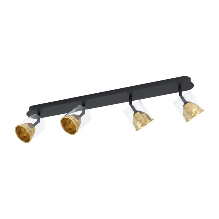Метален спот, gold, eglo, melito, led 4x5.4w, 3000k, 4x510lm, 39576