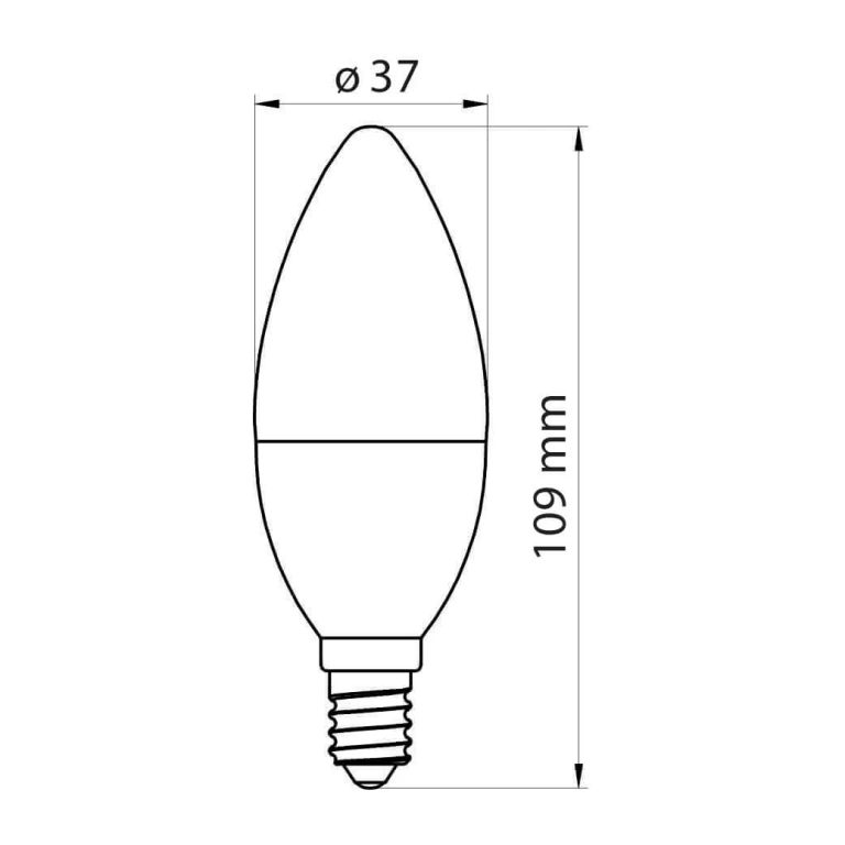 Led лампа 9w, norris, bg marki, e14, бяла светлина, 4000k, 868 lm,VIV 004301