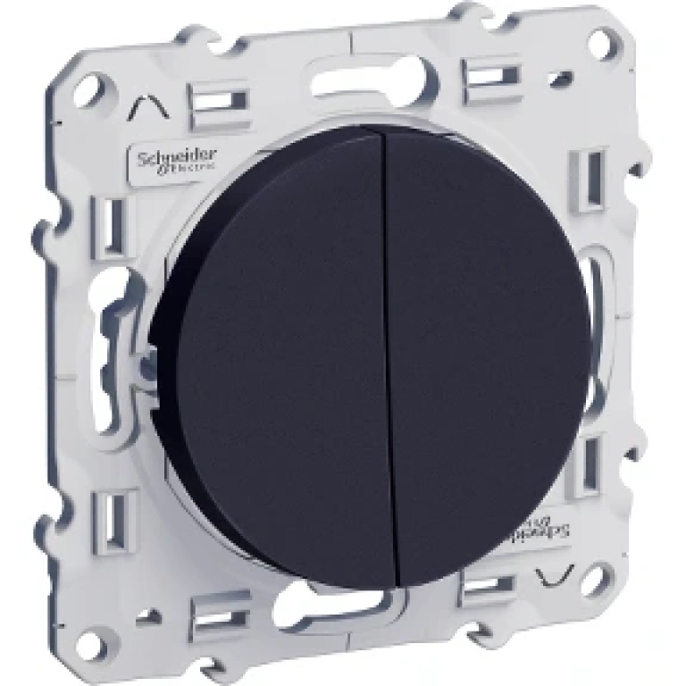 двоен девиаторен ключ сх.6, антрацит, schneider, odace, S540214
