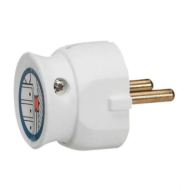 Щепсел, бял, 16а, 230v, 3680w, legrand, 50183