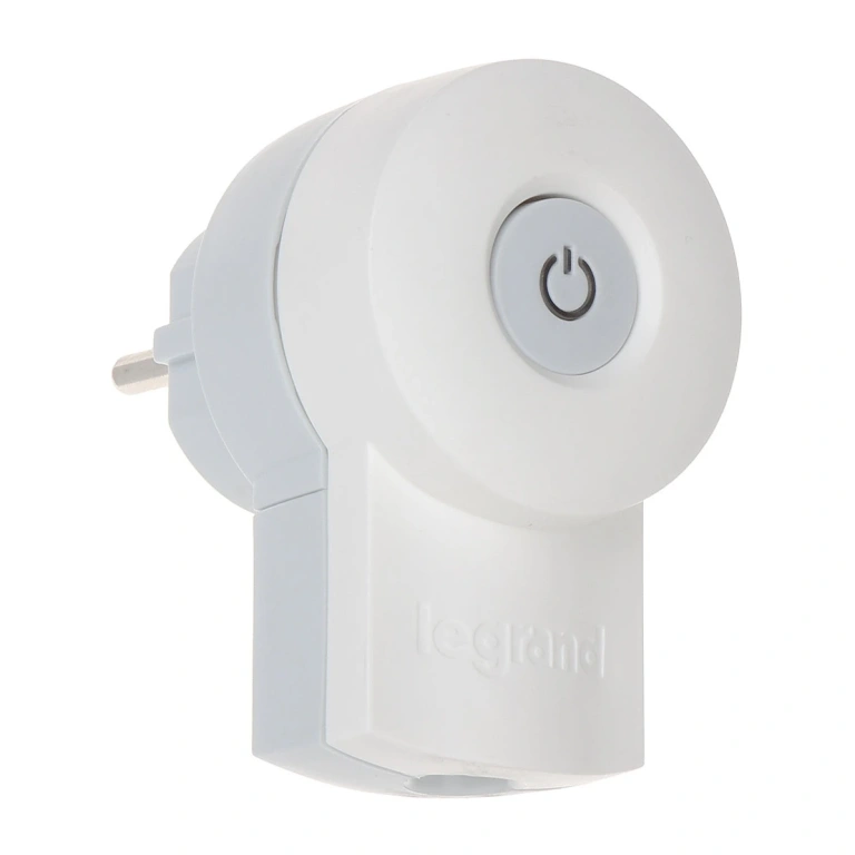 Щепсел с копче и LED индикация, бял, 2P+T,16а, 230v, 3680w, legrand, 50409