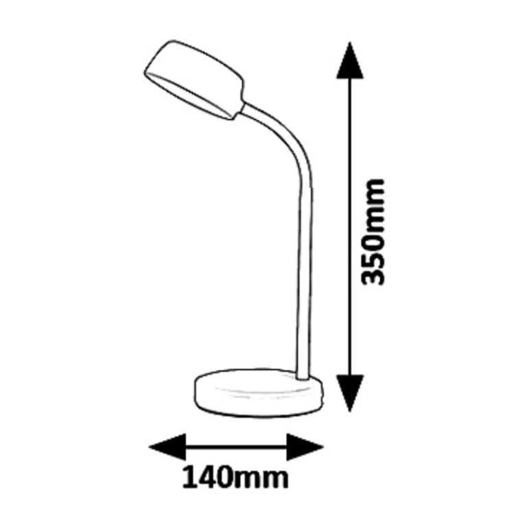 Работна лампа, white, rabalux, berry, led 4.5w, 4000k, 350lm, 6778
