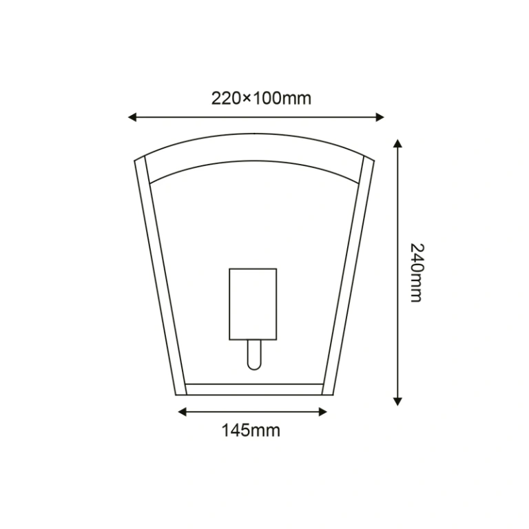 Градински аплик celia, white, 1xE27, aca lighting, celiav1wwh