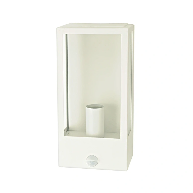 градински аплик със сензор celia, white, 1xE27, aca lighting, celia1wwhpir