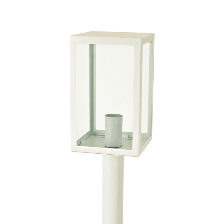 градински стълб celia, white, 1xE27, aca lighting, celia1powh