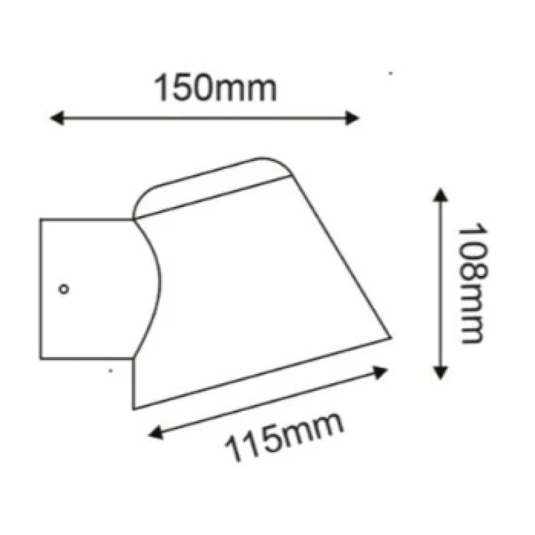Градински аплик vida, white, 1xGU10, aca lighting, vida1wwh