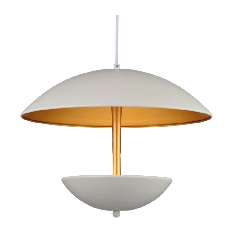 Полилей avantgarde, matt white+gold paint, 3xG9, aca lighting, v35229wg