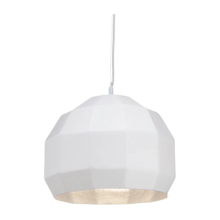 пендел avantgarde, matt white+silver, 1xE27, aca lighting, v35077ws
