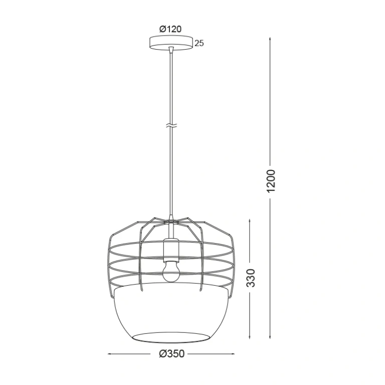 Пендел avantgarde, polished white+polished black+brushed copper, 1xE27, aca lighting, ad80361
