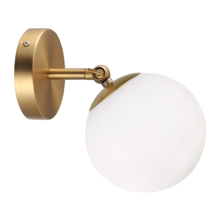 Спот avantgarde, brass+white,1xE27, aca lighting, v360501w