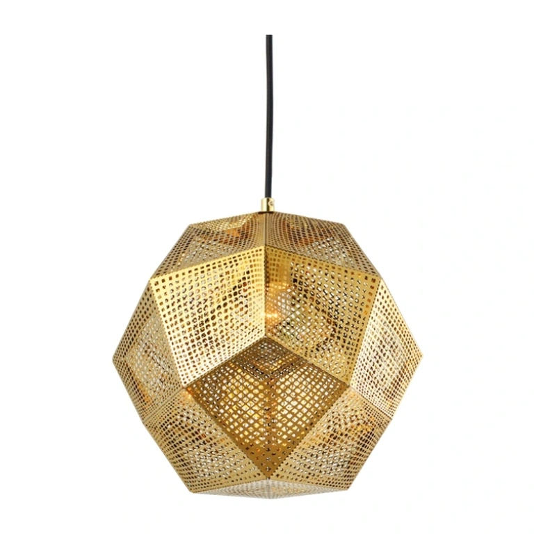Пендел avantgarde, polished gold+black, 1xE27, aca lighting, v35029go