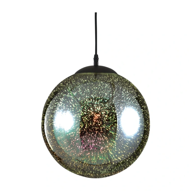 Пендел avantgarde, matt black+chrome, 1xE27, aca lighting, ad804230