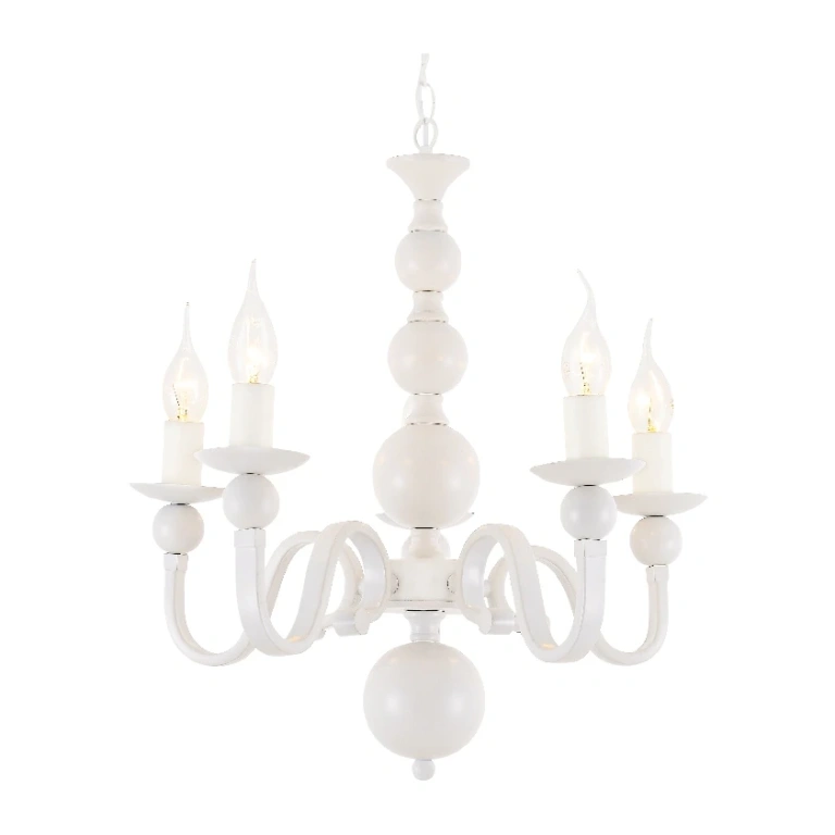 полилей elegant, matt white, 5xE14, aca lighting, dla11855w
