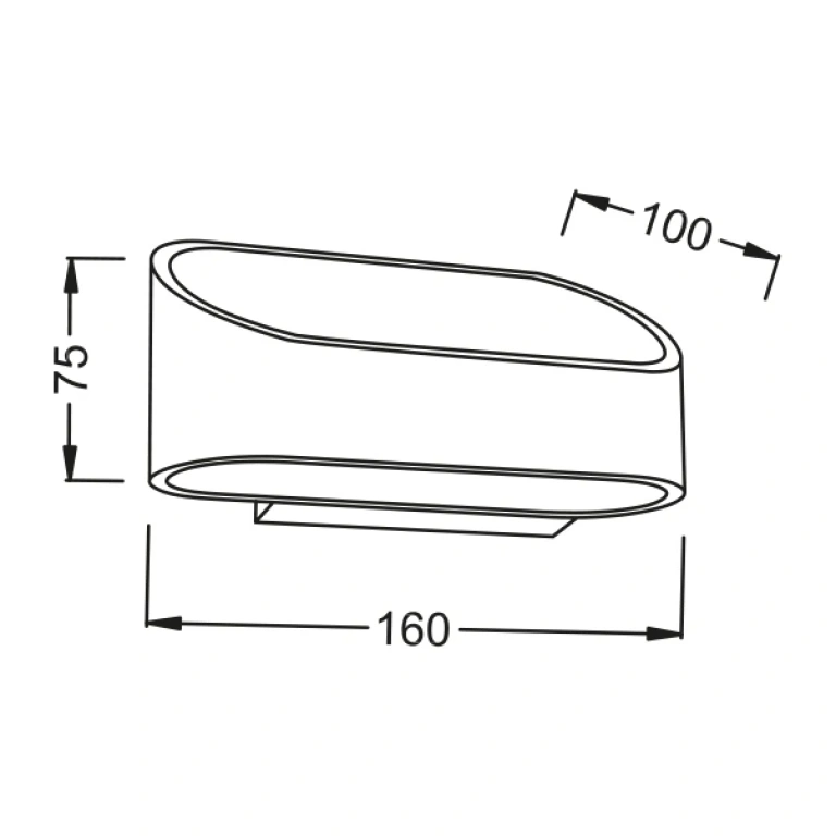 Аплик wall&ceiling luminaires, wood shade, 2xled 3w, 3000k, aca lighting, l35039wd