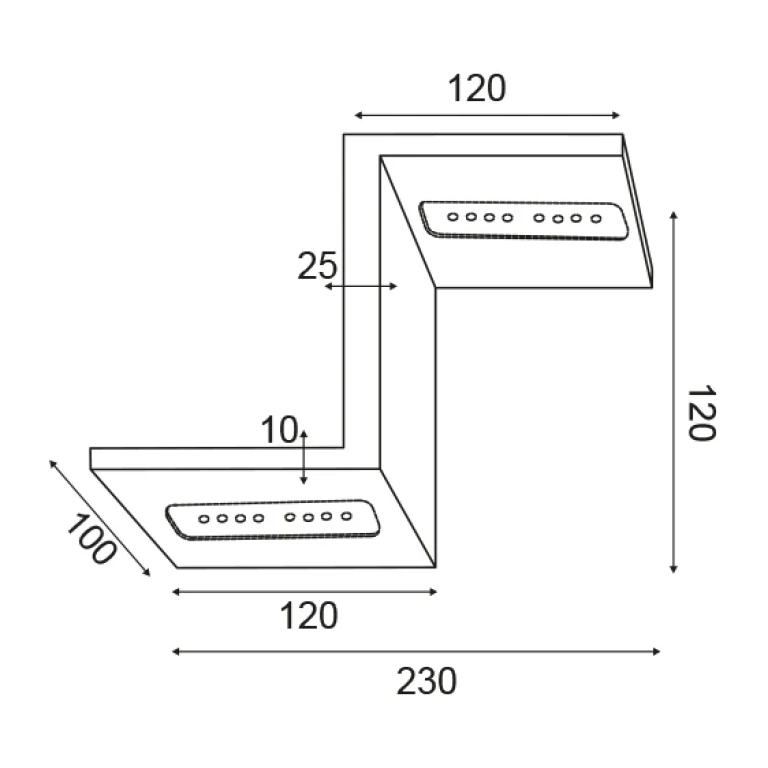 Аплик wall&ceiling luminaires, matt white, 2xled 4w, 3000k, aca lighting, l36294wh