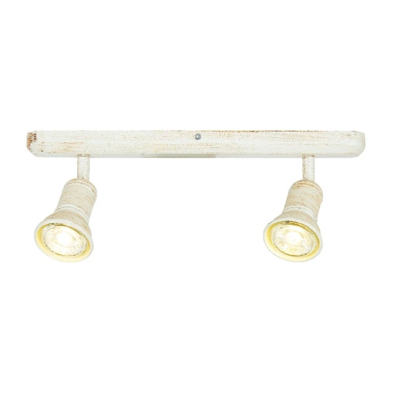 спот spot luminaires, antique white, 2xGU10, aca lighting, su282paw