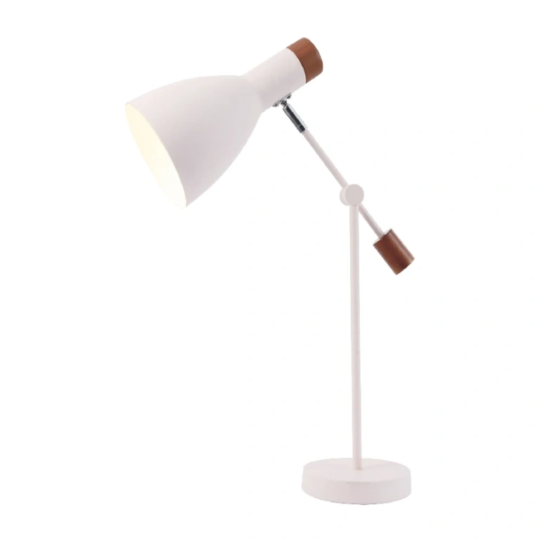 настолна лампа tables&floor luminaires, matt pale pink+white+natural, 1xE27, aca lighting, od5420pw
