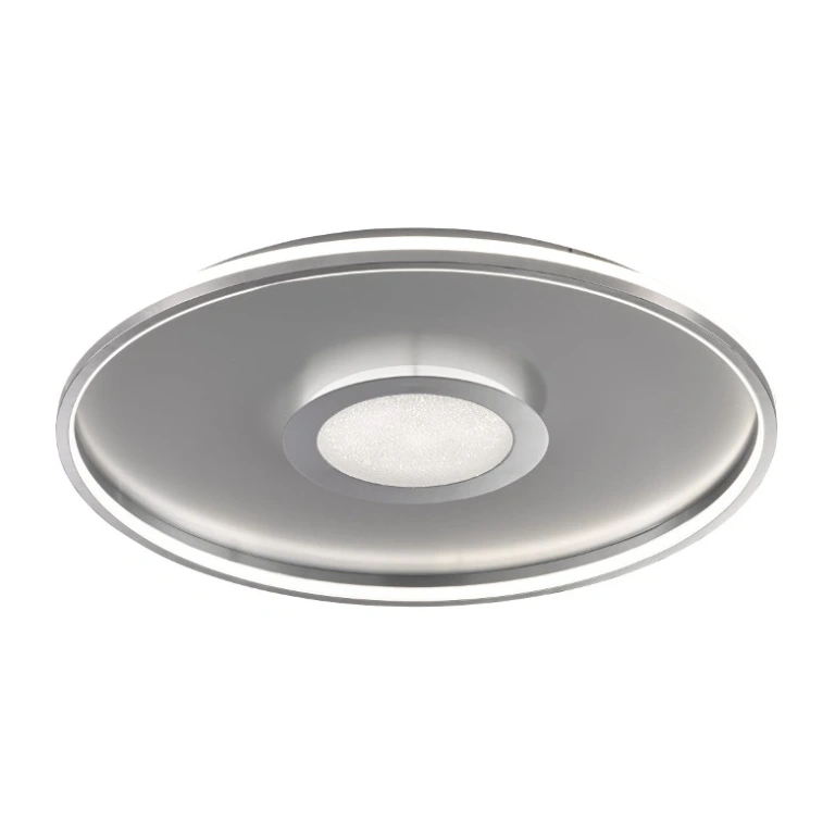 плафон bug, aluminium/chrome colored, led 42w, 3000k, 5300lm, fischer&honsel, 20628