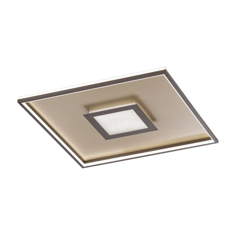 Плафон bug, gold/rust colored, led 28w, 3000k, 3300lm, fischer&honsel, 20639