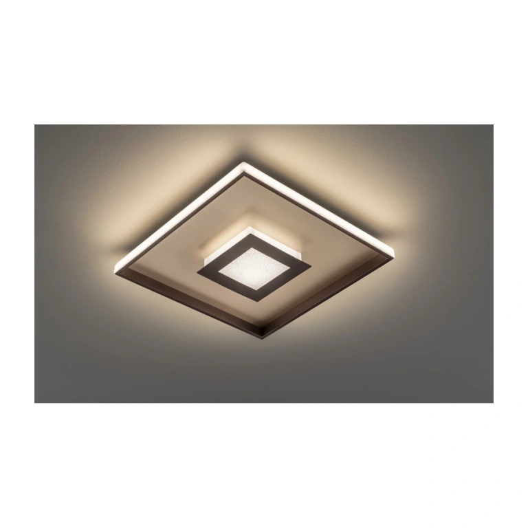 Плафон bug, gold/rust colored, led 28w, 3000k, 3300lm, fischer&honsel, 20639