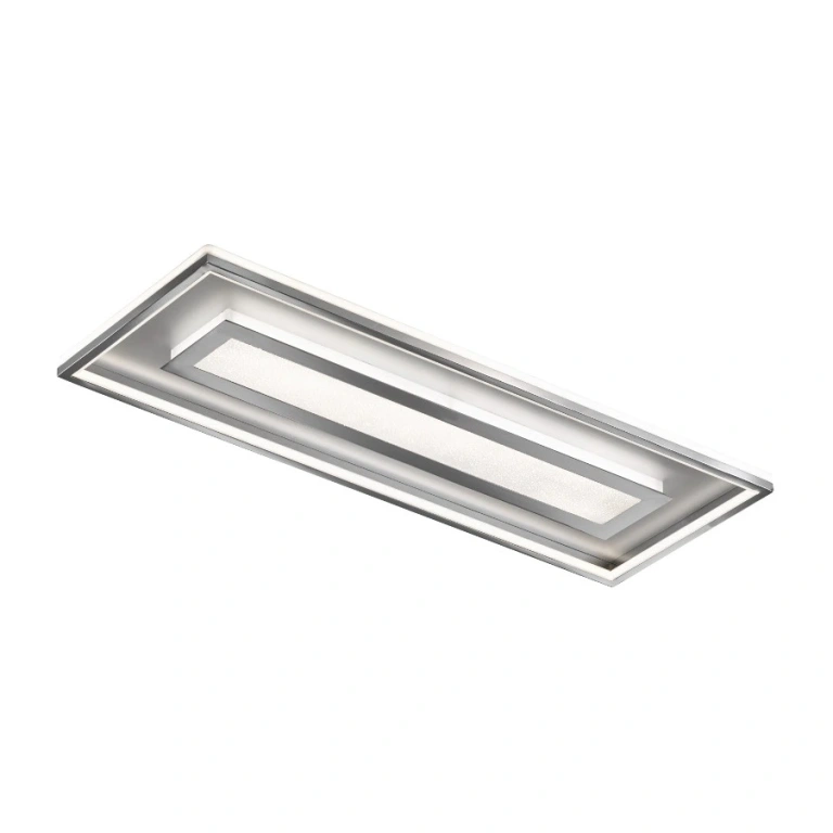 плафон bug, chrome colored/aluminium matt, led 50w, 3000k, 6600lm, fischer&honsel, 20646