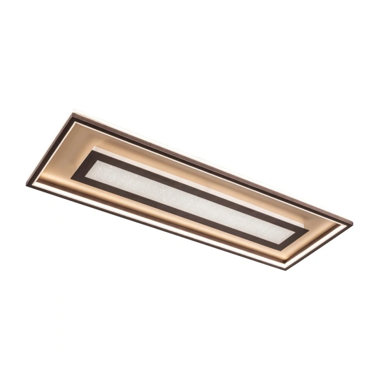 Плафон bug, rust colored/gold coloured matt, led 50w, 3000k, 6600lm, fischer&honsel, 20647