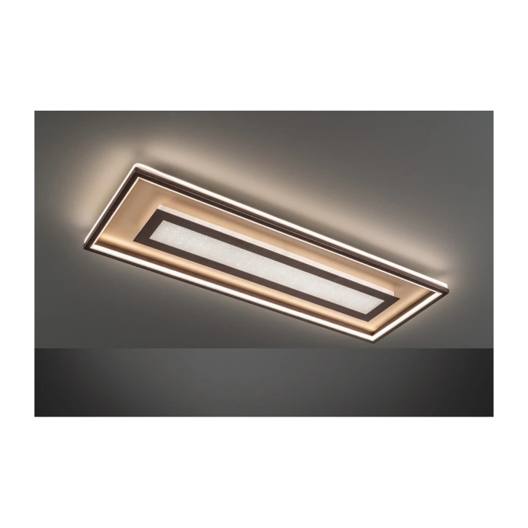 Плафон bug, rust colored/gold coloured matt, led 50w, 3000k, 6600lm, fischer&honsel, 20647