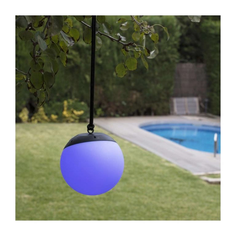Преносима градинска лампа voila, dark grey, led 2w, 3000k, rgb, faro, 71565