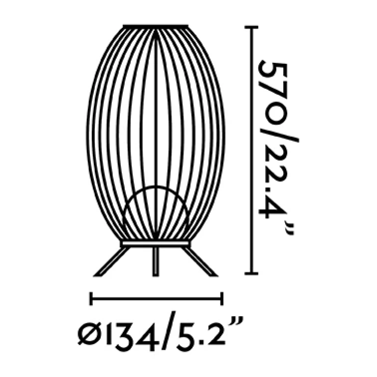 Градинска настолна лампа cage, dark grey, led 12w, 2700k, 990lm, faro, 75608